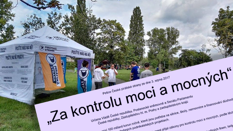 Piráti přichází v kampani s peticemi. Podpis za poctivější stát a záchranu 100 miliard.